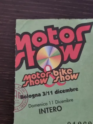 Biglietto Motor Show Bologna 3-11 Dicembre 2016