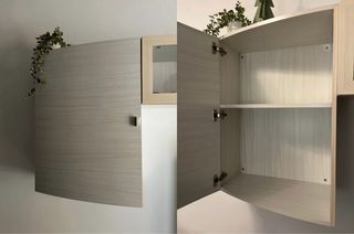 Mueble TV salón madera y cristal (con o sin mesa)