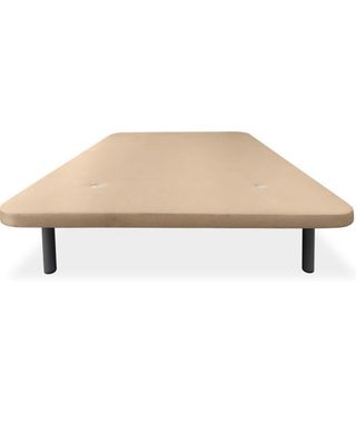 Base de cama tapizada beige