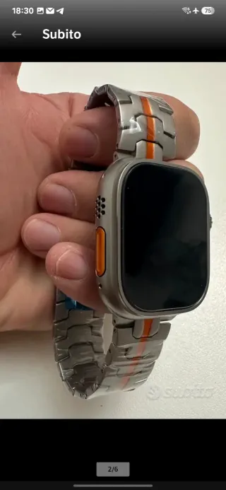 Cinturino Apple Watch Ultra Arancione