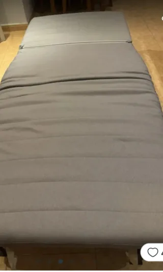 SILLON CAMA 80 CM ANCHO X 1.90 LARGO , FUNDA ROJA