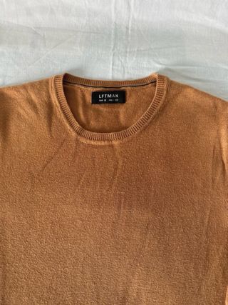 Jersey LYMAN cuello redondo marrón