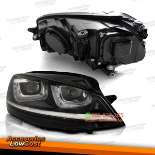 FAROS DELANTEROS CON DIURNA DRL LED E INTERMITENT