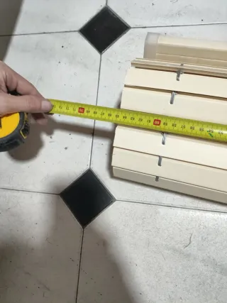 Persiana enrollable exterior madera 65x1m