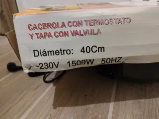 Cacerola Eléctrica Multifunción 40cm 1500w