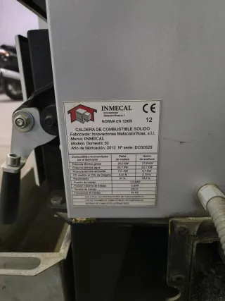 Caldera Biomasa Inmecal Domestic 30