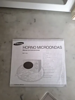 Microondas Samsung Mecánico Beige
