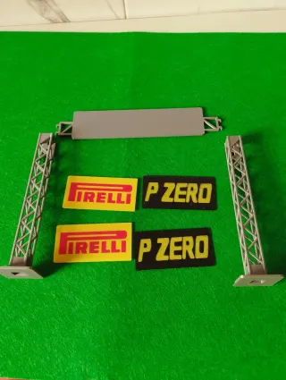 Decoración Scalextric-slot Puente Pirelli PZero