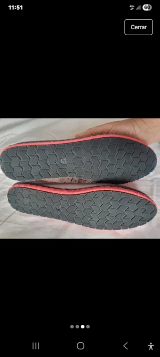 NUEVOS Zapatos planos grises y rosas talla 40