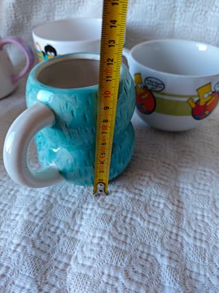 Pack 6 tazas cerámica dibujos distintos tamaños