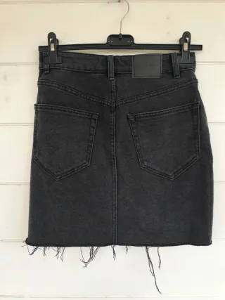 Gonna jeans nera Pull&Bear