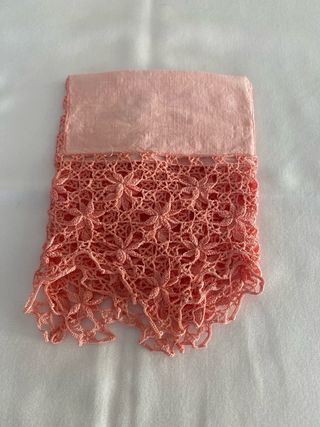 Naperon Linho e Renda Rosa Novo