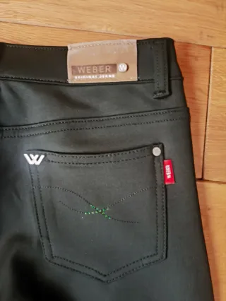 Pantalón elástico verde oscuro Talla 42