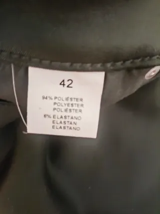 Pantalón elástico verde oscuro Talla 42