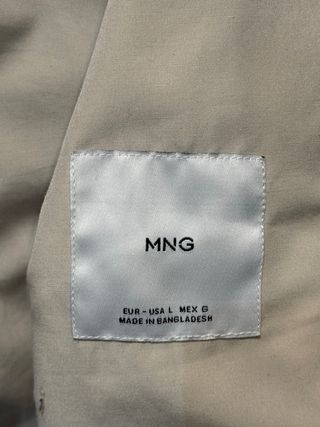 Chaqueta Bomber Beige Mango