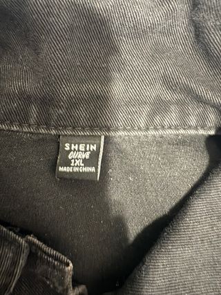 Chaqueta tejana negra