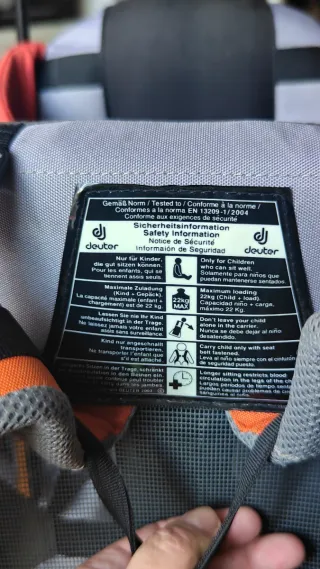 Silla portabebés Deuter Kid Aircomfort