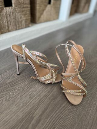 Sandalias Balizza Brillantes Tacon