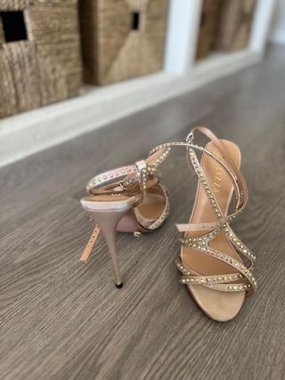 Sandalias Balizza Brillantes Tacon