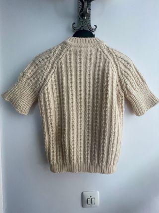 Jersey Gaeltarra Lana Trenzado Beige Talla Única