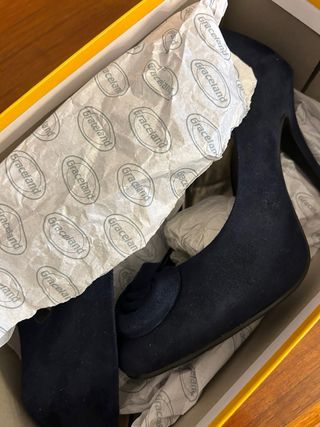 Graceland - Scarpe scamosciate blu con tacco