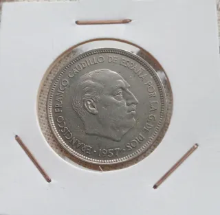 25 pesetas 1957. *74.