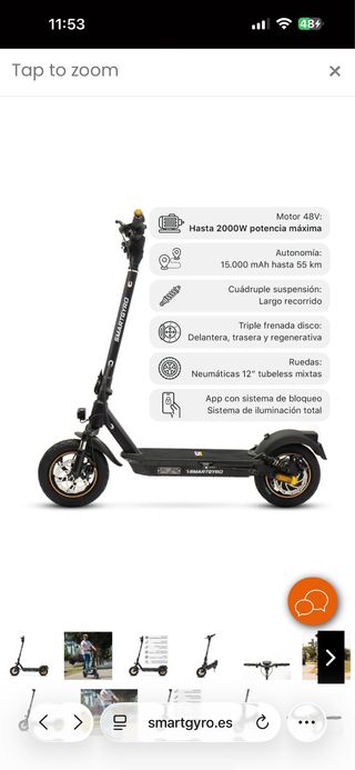 Patinete Eléctrico Smartgyro K2 Pro XL
