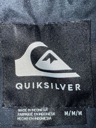 Chaqueta de Nieve Quiksilver Negra y Blanca
