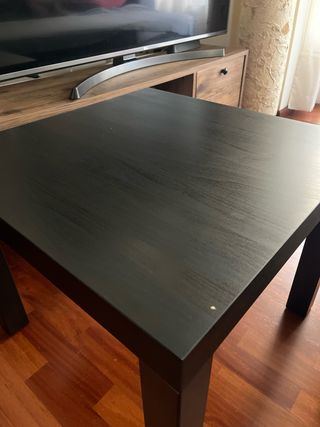 Mesa cuadrada negra Ikea