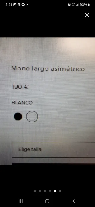 Mono blanco asimétrico El Corte Inglés
