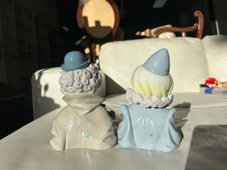 3 figuras Lladró originales payasos y pierrot