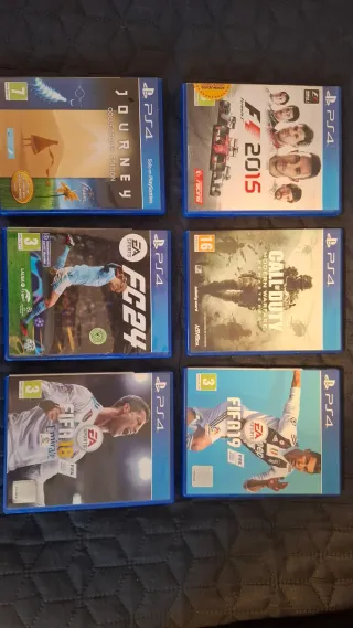 PS4 Pro + 6 juegos + 2 mandos + caja original