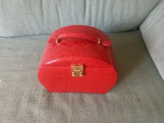 Joyero Organizador Rojo con porta joyas de viaje