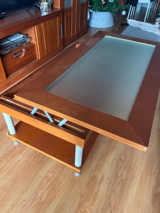 Mesa de centro madera y metal