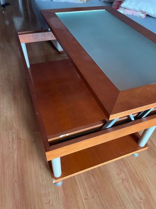 Mesa de centro madera y metal