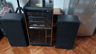 Sistema de som Hi-Fi antigo