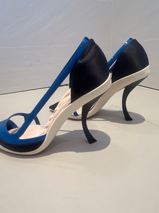 Tacones Dior Pasarela Negro/Azul