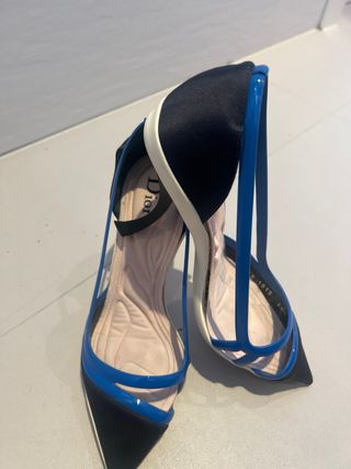 Tacones Dior Pasarela Negro/Azul