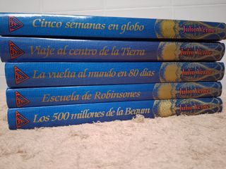 LOTE 5 LIBROS DE JULIO VERNE