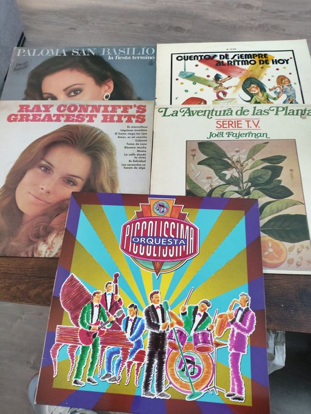Lote 5 Vinilos Paloma San Basilio, Ray Conniff