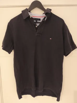 Polo Tommy Hilfiger Negro Talla M