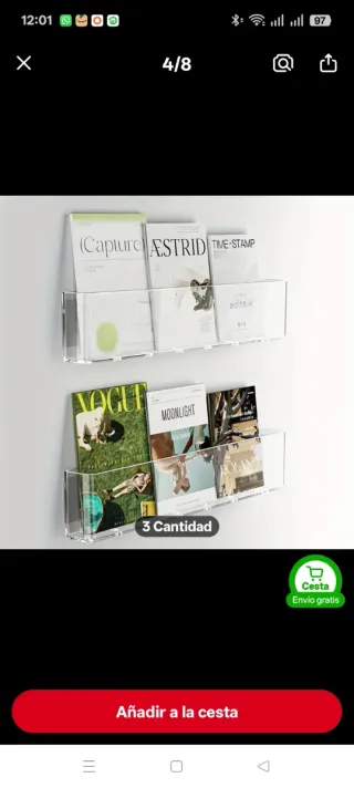 Estantería Plástico Transparente