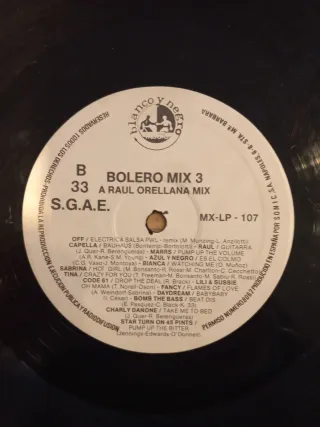 Vinilo BOLERO MIX 3