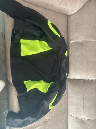 Chaqueta Moto Verano/Invierno Negra y Flúor