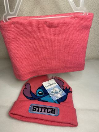 Conjunto Gorro y Braga Stitch Disney