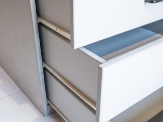 Organizador/Cajonera madera gris 4 cajones