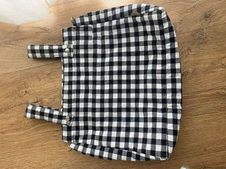 Pack: Saco y bolso para carrito de bebé a cuadros