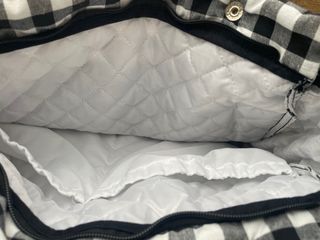 Pack: Saco y bolso para carrito de bebé a cuadros