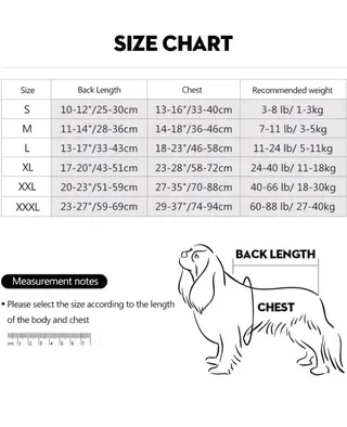 Pijama Recuperación Perro Talla XXL