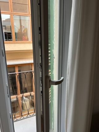 Balconera doble con doble acristalamiento